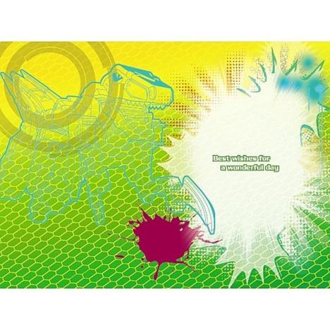 4th Birthday Power Rangers Birthday Card Extra Image 1